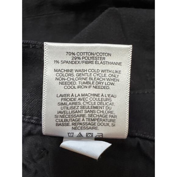 Express Stretch Mid Rise Black Leggings Jeans 8R - Picture 6 of 7